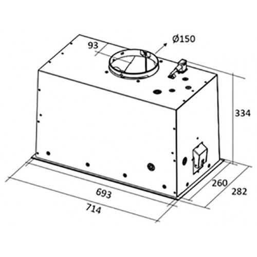 Встраиваемая вытяжка Elica Lane IX/A/72 (нержавеющая сталь) 1