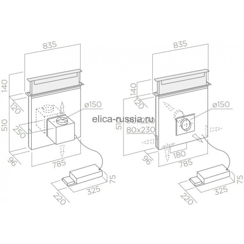 Встраиваемая вытяжка ELICA PANDORA BL/F/90 (черный) 3