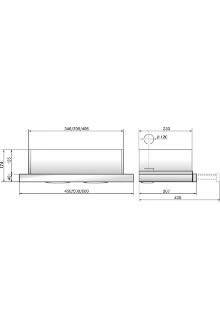 Встраиваемая вытяжка ELIKOR Интегра 50 (50П-400-В2Л) (молоко/молоко) 1