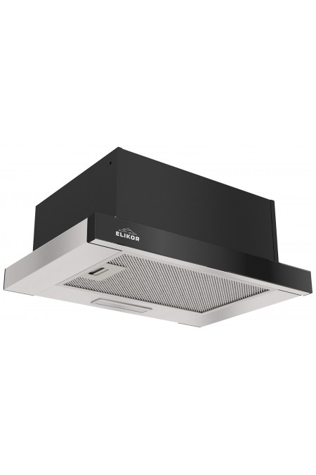 Встраиваемая вытяжка Elikor Интегра GLASS 45 (45Н-400-В2Д) (нержавейка/стекло черное) 
