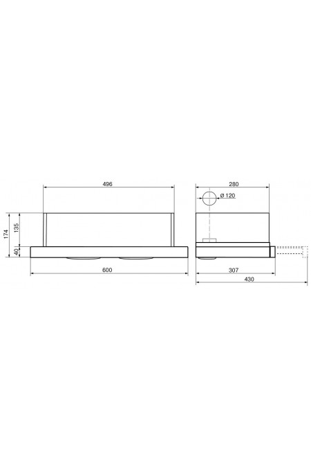 Встраиваемая вытяжка Elikor NT6311BX (черный/нержавеющая сталь) 2