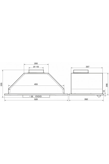 Встраиваемая вытяжка ELIKOR Врезной блок 400 кп 52 (52Н-400-К3Д) (нержавеющая сталь) 1