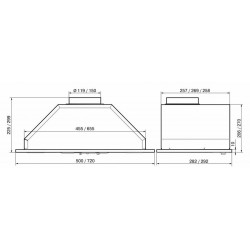Встраиваемая вытяжка ELIKOR Врезной блок 400 пп 52 (52П-400-П3Д) (белый/белый)