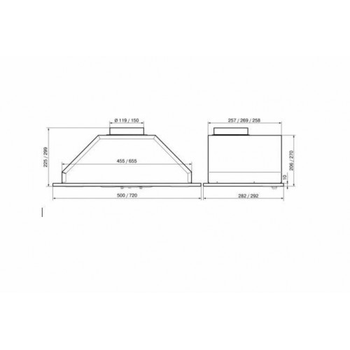 Встраиваемая вытяжка ELIKOR Врезной блок 72П-700-П3Д (белый) 1