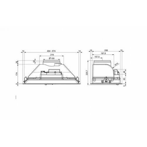 Встраиваемая вытяжка Elikor Врезной блок BREEZE 70Н-450-П3Д (нержавеющая сталь) 1