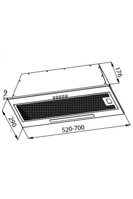 Встраиваемая вытяжка Evelux Integral 80 W (белый) 1
