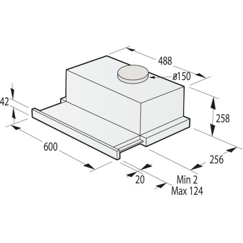 Встраиваемая вытяжка Gorenje TH606E7B (черный) 2