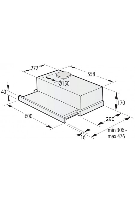 Встраиваемая вытяжка Gorenje TH62E3X (нержавеющая сталь) 4