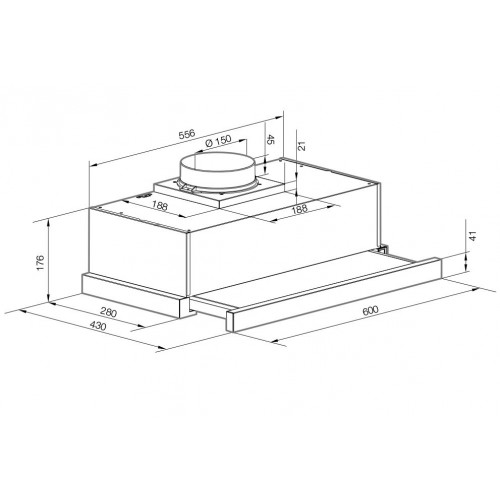 Встраиваемая вытяжка Graude DHF 60.0 EL (бежевый) 4