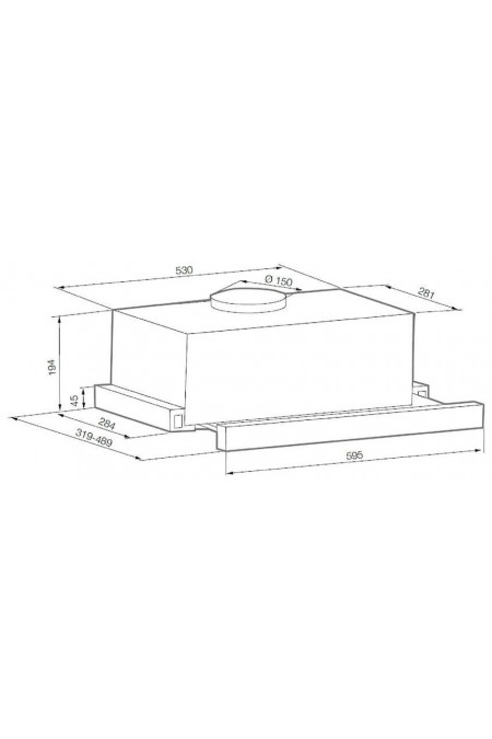 Встраиваемая вытяжка Graude DHF 60.0 S (черный) 1