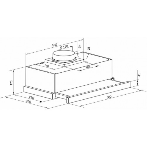 Встраиваемая вытяжка Graude DHF 60.0 S (черный) 3