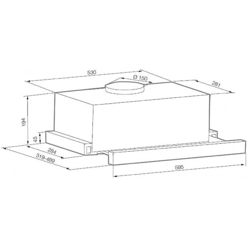 Встраиваемая вытяжка Graude DHF 60.0 S (черный) 7