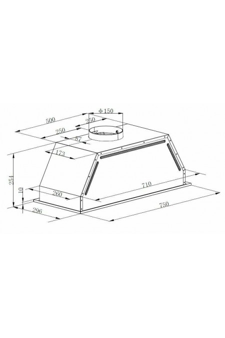 Встраиваемая вытяжка Graude LB 75.0 E (нержавеющая сталь) 1