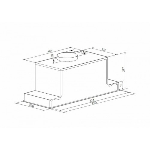 Встраиваемая вытяжка GRAUDE LB 75.1 W (белый) 2