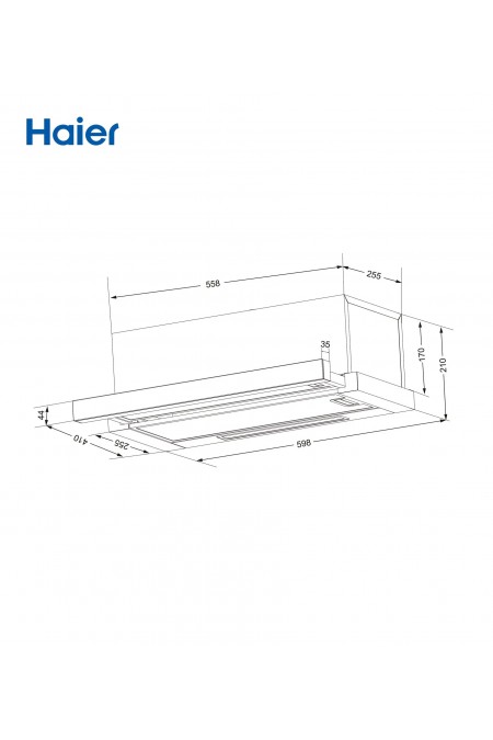 Встраиваемая вытяжка Haier HVQ-S6605B ((black) черный) 3