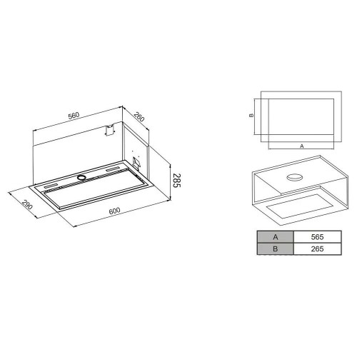 Встраиваемая вытяжка Haier HVX-BI664GW (белый) 1