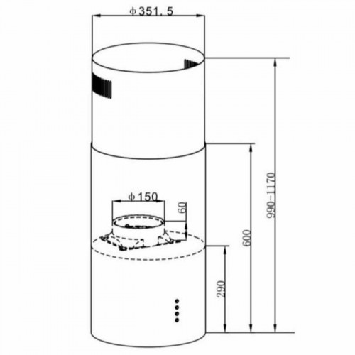Встраиваемая вытяжка HOMSAIR ART 1050IS 35 (черный) 2