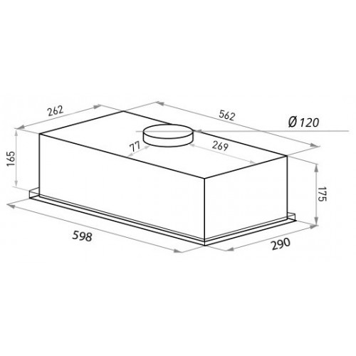 Встраиваемая вытяжка HOMSAIR Camelia Power 60 (нержавеющая сталь) 3