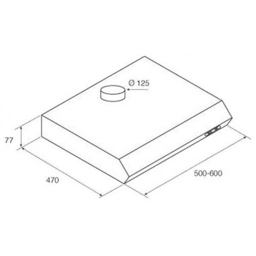 Встраиваемая вытяжка JetAir Light IX/F/60 (PRF0094403B) (нержавеющая сталь) 2