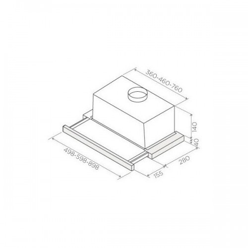 Встраиваемая вытяжка JetAir Orion LX/GR/F/60/VT (серый/стекло черное) 7