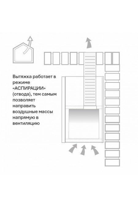 Встраиваемая вытяжка JetAir PLANE GR/F/72 (серый) 2