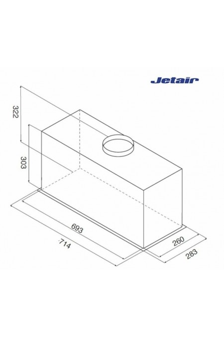 Встраиваемая вытяжка JetAir PLANE GR/F/72 (серый) 4