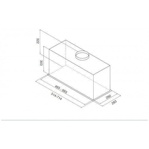 Встраиваемая вытяжка Jetair PLANE LUX BL/A/72 (черный) 2