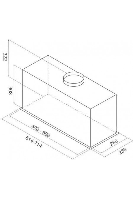 Встраиваемая вытяжка Jetair PLANE LUX IX/A/52 (нержавеющая сталь) 1