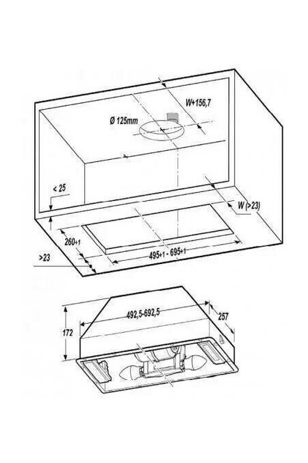 Встраиваемая вытяжка Jetair VIERA GR/A/52 (серый) 2