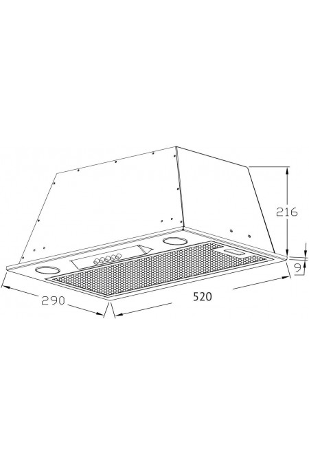 Встраиваемая вытяжка Korting KHI 6530 N (черный) 6