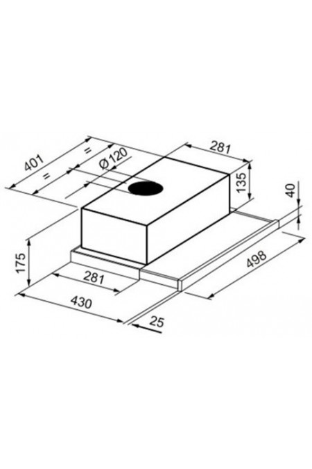 Встраиваемая вытяжка Korting KHI 6530 X (нержавеющая сталь) 5