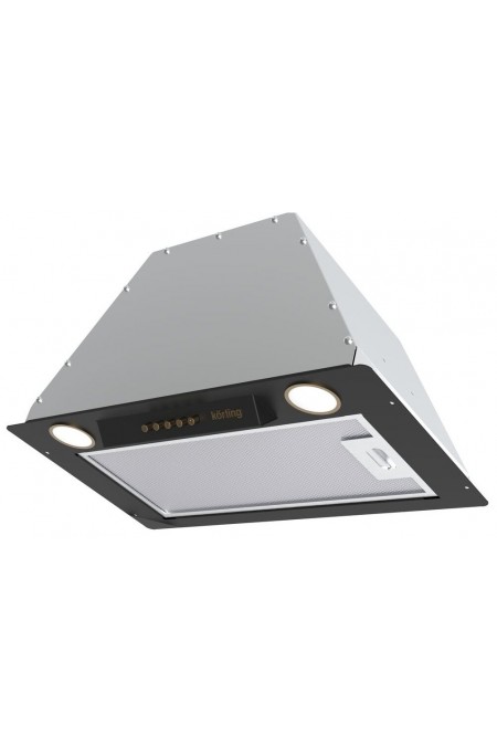 Встраиваемая вытяжка Korting KHI 6631 RN (черный/стекло черное) 