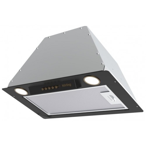 Встраиваемая вытяжка Korting KHI 6631 RN (черный/стекло черное) 