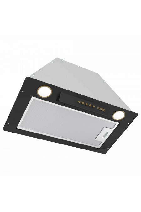 Встраиваемая вытяжка Korting KHI 6631 RN (черный/стекло черное) 1