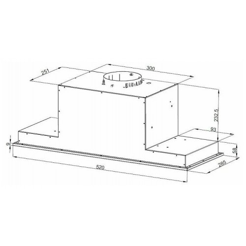 Встраиваемая вытяжка Korting KHI 6777 GN (черное стекло) 1