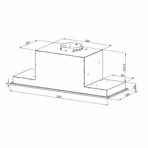 Встраиваемая вытяжка Korting KHI 6777 GN (черное стекло) 4