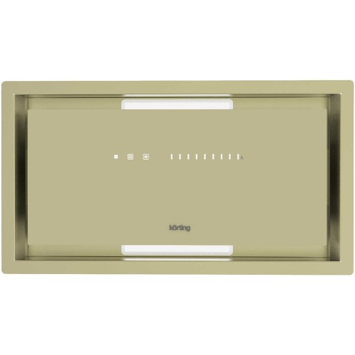 Встраиваемая вытяжка Korting KHI 6997 GB (бежевый/стекло бежевое) 3