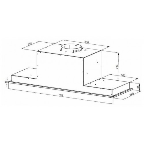 Встраиваемая вытяжка Korting KHI 9777 GW (белое стекло) 1