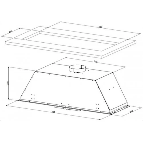 Встраиваемая вытяжка Korting KHI 9931 W (белый) 2
