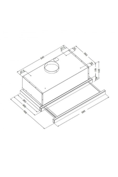 Встраиваемая вытяжка Korting KHP 6512 N (черный) 2