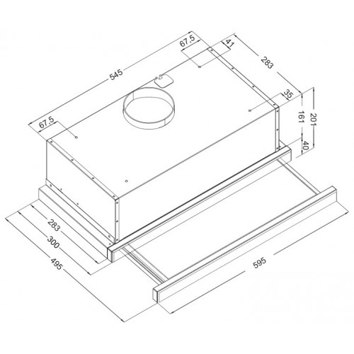 Встраиваемая вытяжка Korting KHP 6512 W (белый) 1