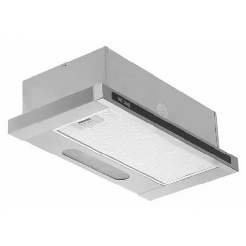 Встраиваемая вытяжка Korting KHP 6637 GNX (нержавеющая сталь/стекло черное) 1