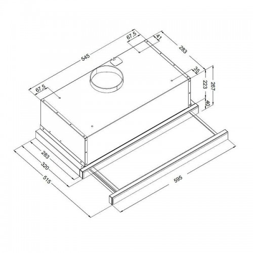 Встраиваемая вытяжка Korting KHP 6975 GN (черный) 1