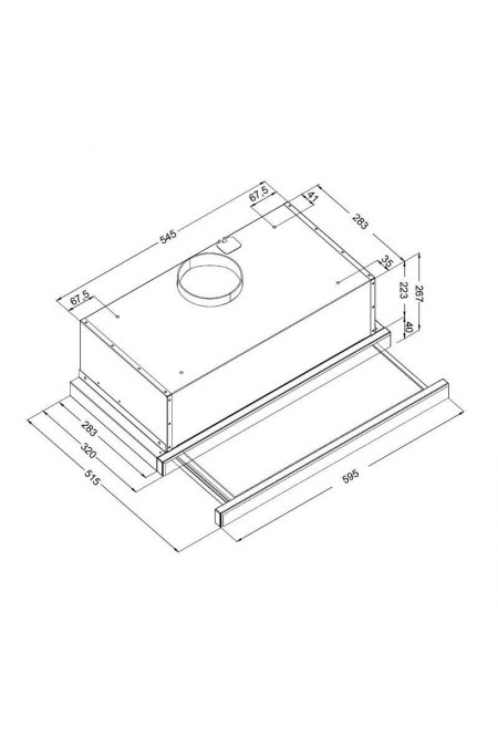 Встраиваемая вытяжка Korting KHP 6975 GW (белый) 1