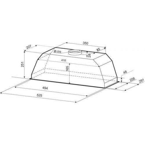 Встраиваемая вытяжка Krona Ameli S 600 (нержавеющая сталь) 4