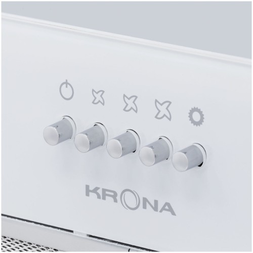 Встраиваемая вытяжка Krona ARVEN 500 WHITE PB V2 (белый) 2