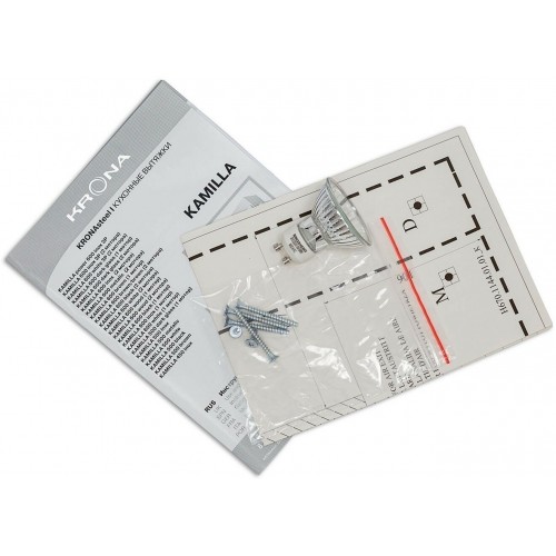 Встраиваемая вытяжка Krona Kamilla 600 3Р power (нержавеющая сталь/белый) 2