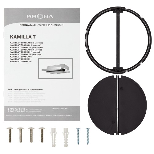 Встраиваемая вытяжка KRONA KAMILLA T 500 (черный) 4