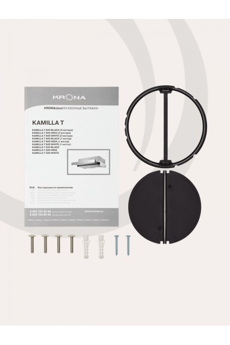 Встраиваемая вытяжка Krona Kamilla T 600 (черный) 7