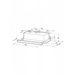 Встраиваемая вытяжка Krona KAMILLA T SENSOR 600 White (белый)
